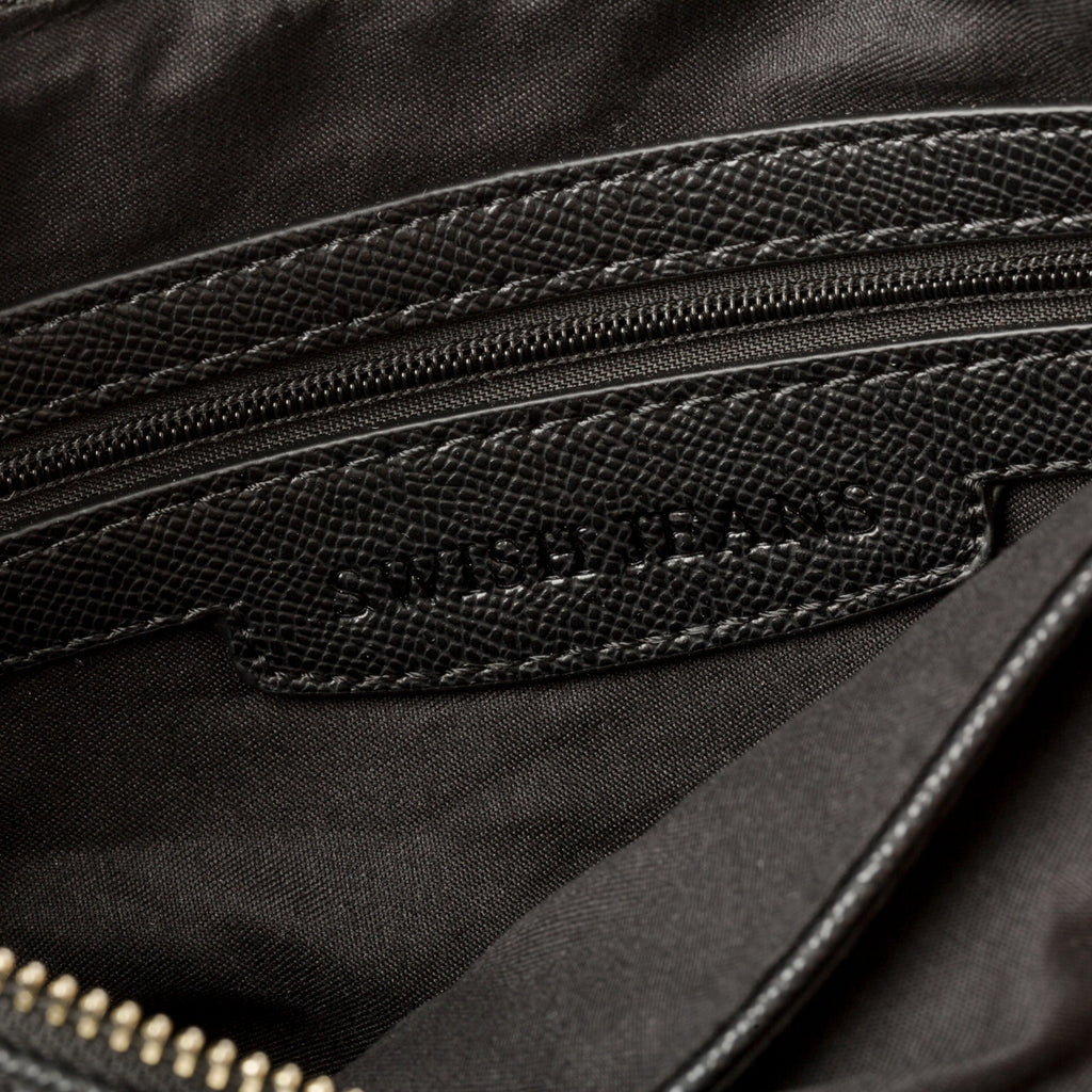 Borsa a tracolla nera con logo frontale Swish Jeans Scorpion