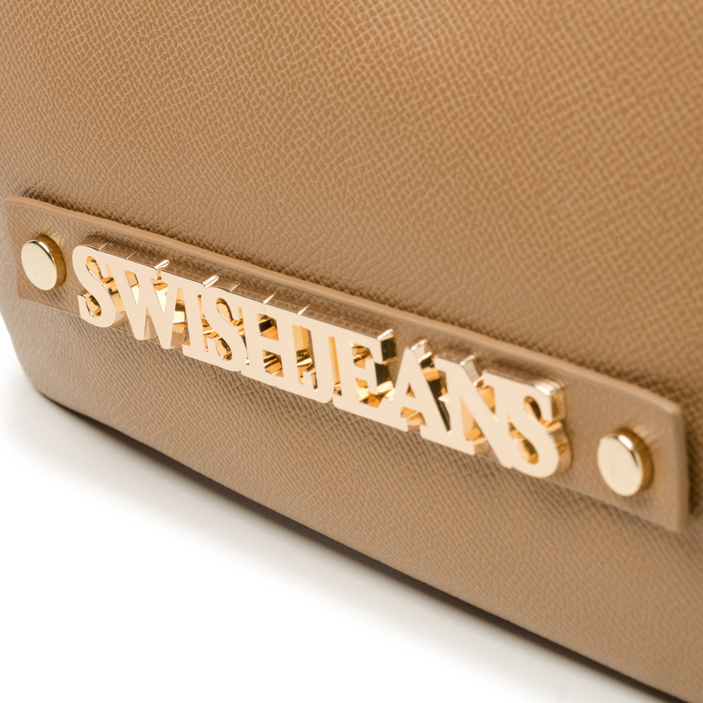 Borsa a tracolla rosa con logo frontale Swish Jeans Scorpion