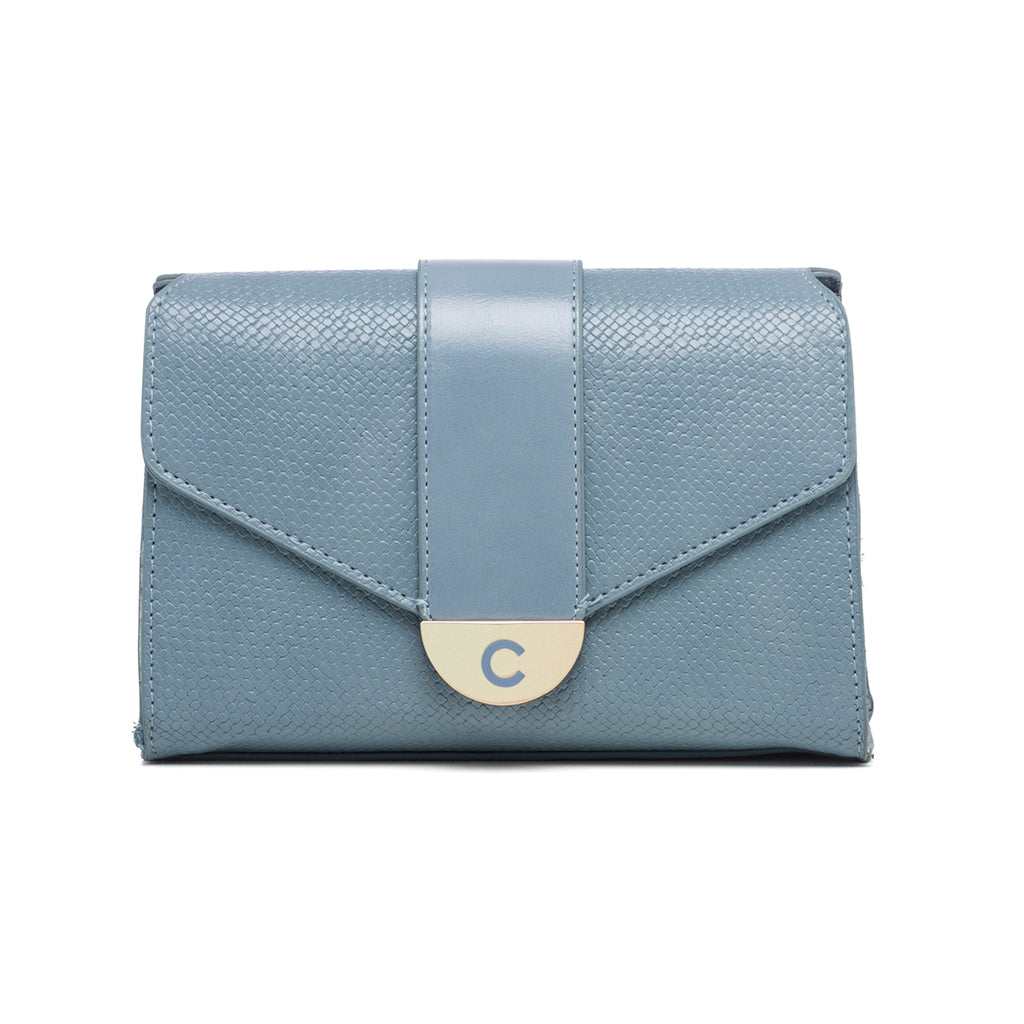 Borsa a tracolla azzurra effetto intrecciato Carrera Jeans Annalise