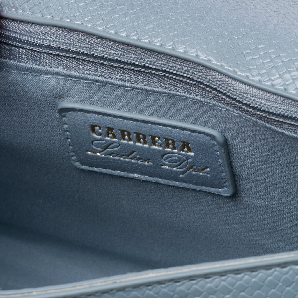 Borsa a tracolla azzurra effetto intrecciato Carrera Jeans Annalise