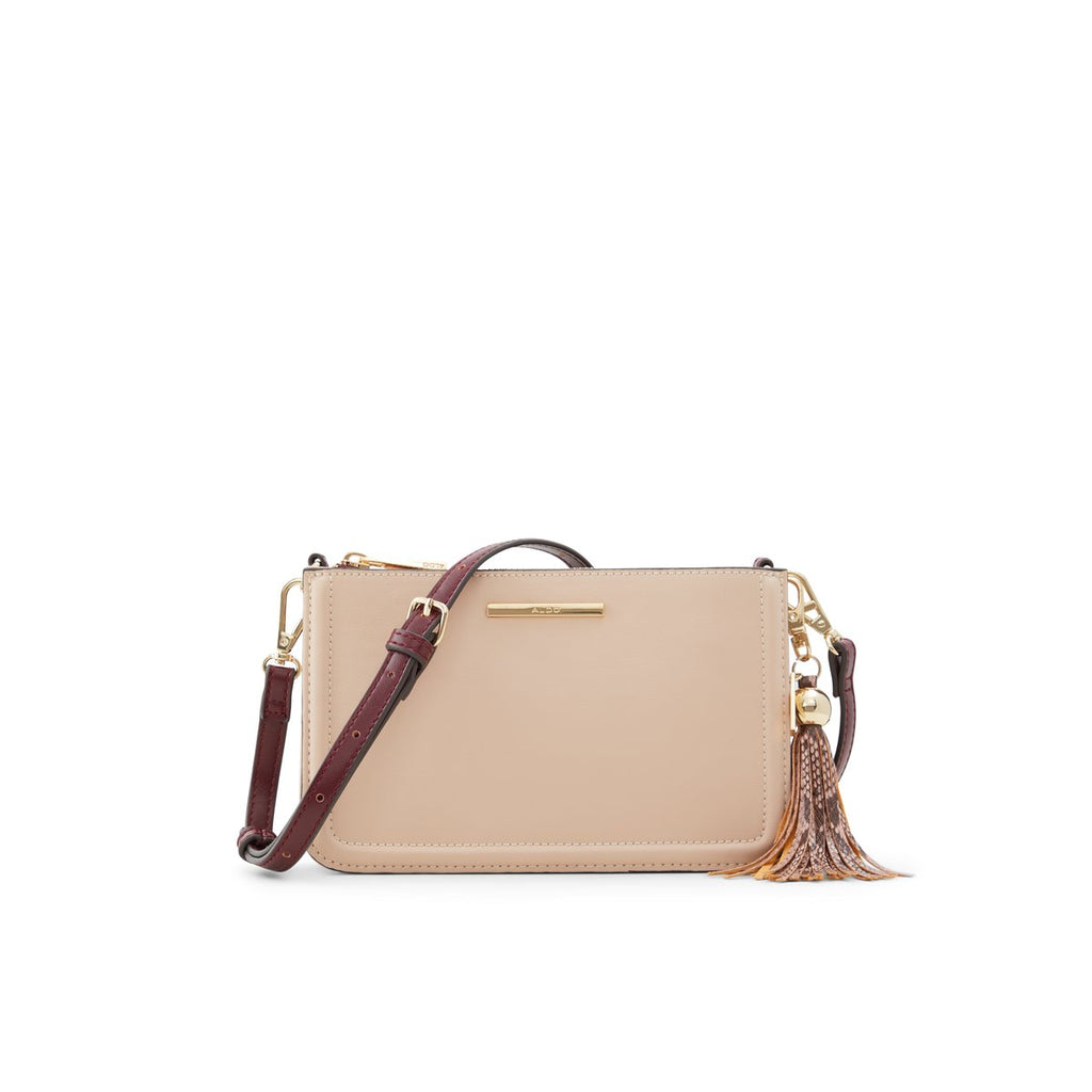 Borsa a tracolla rosa con portachiavi ALDO Riessi