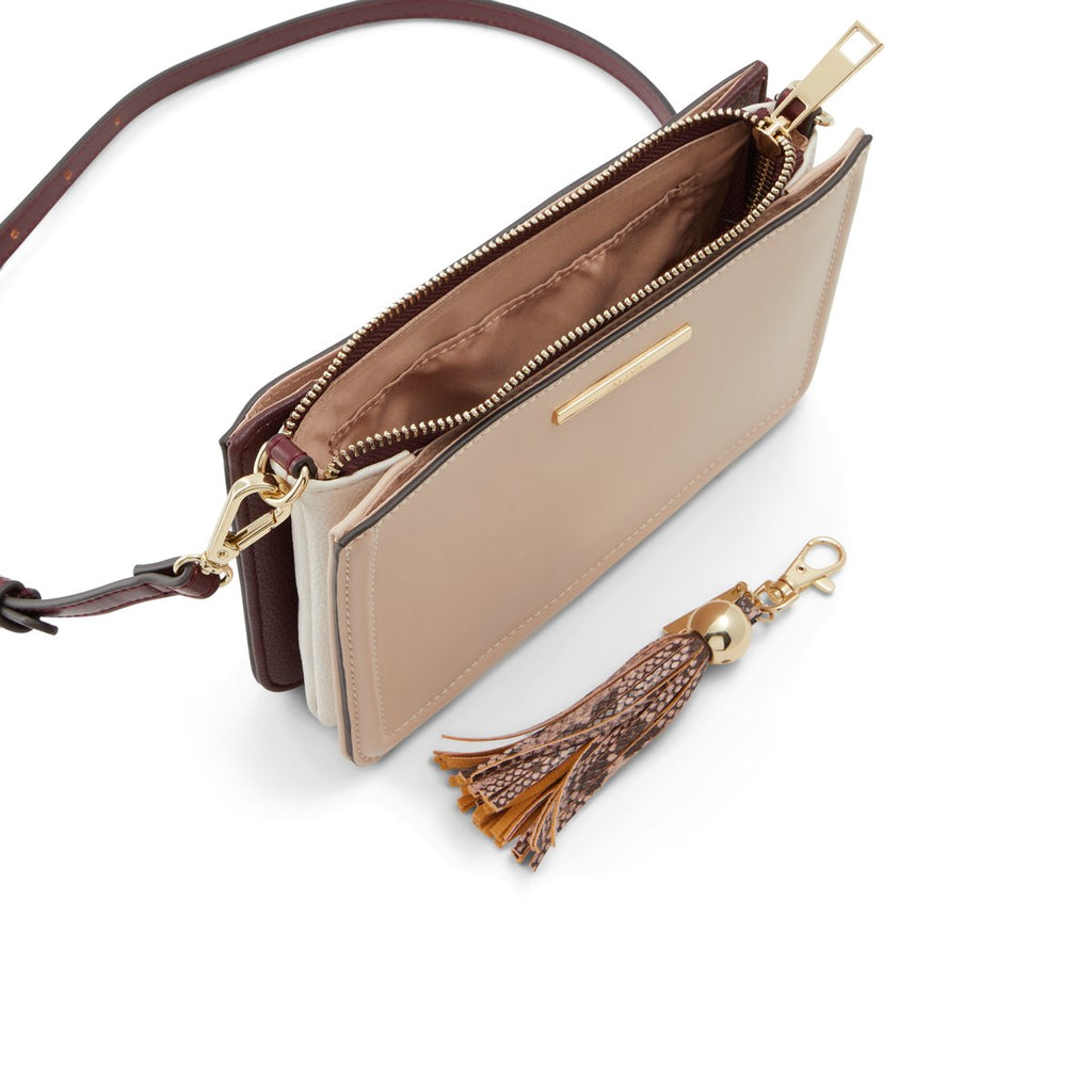 Borsa a tracolla rosa con portachiavi ALDO Riessi