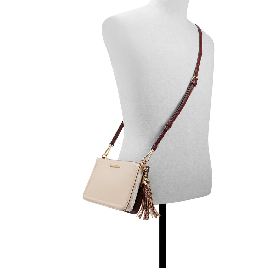 Borsa a tracolla rosa con portachiavi ALDO Riessi