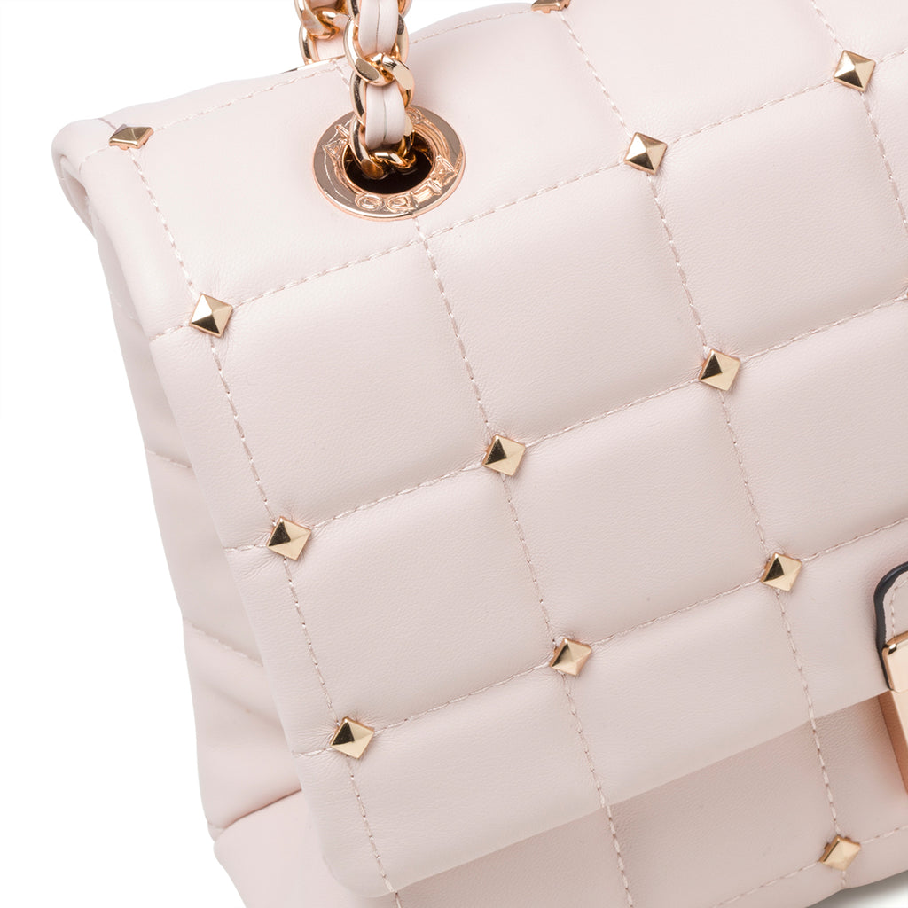 Borsa a tracolla rosa da donna con borchie piramidali ALDO Olelirin