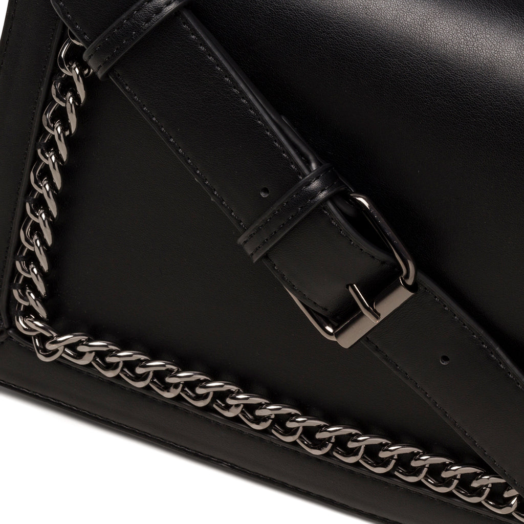 Borsa a tracolla nera da donna con catena Lora Ferres