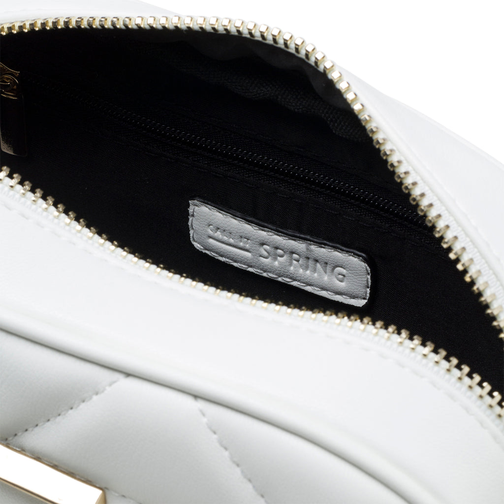 Borsa a tracolla bianca in pelle vegana trapuntata Call It Spring Jools