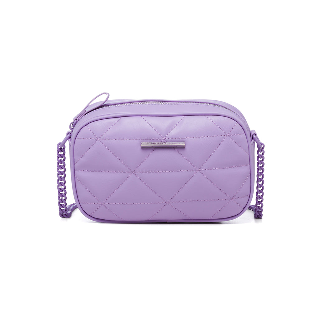 Borsa a tracolla lilla in pelle vegana trapuntata Call It Spring Jools