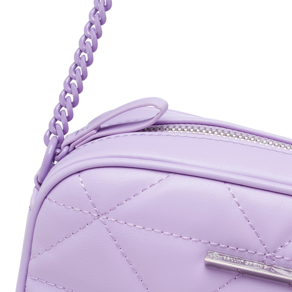 Borsa a tracolla lilla in pelle vegana trapuntata Call It Spring Jools