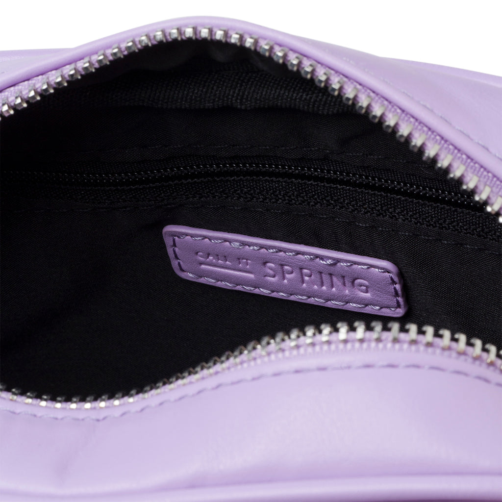 Borsa a tracolla lilla in pelle vegana trapuntata Call It Spring Jools