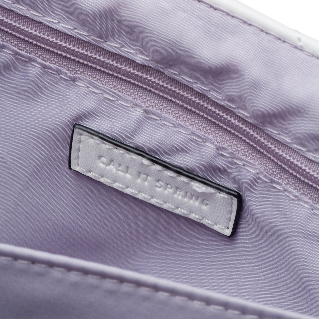 Borsa a tracolla bianca in pelle vegana trapuntata Call It Spring Millaa