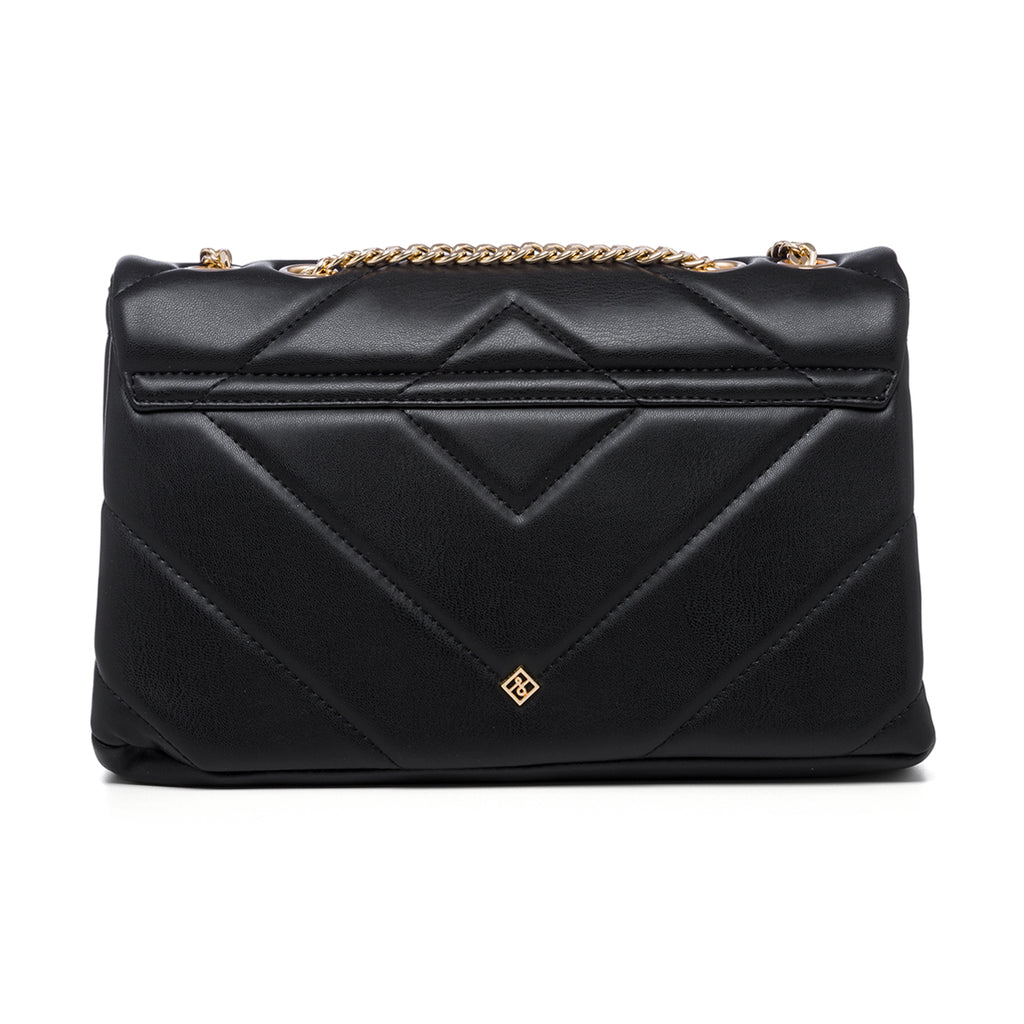 Borsa a tracolla nera in pelle vegana trapuntata Call It Spring Millaa