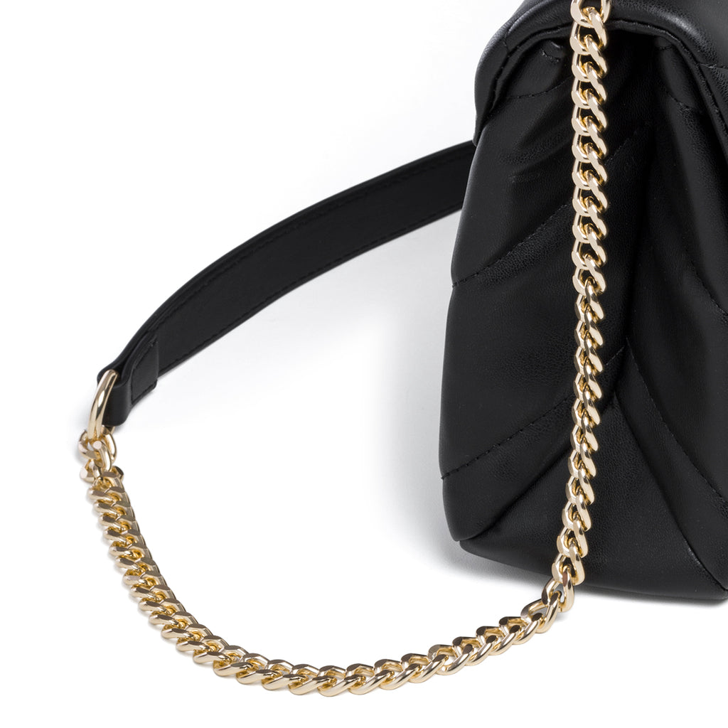 Borsa a tracolla nera in pelle vegana trapuntata Call It Spring Millaa