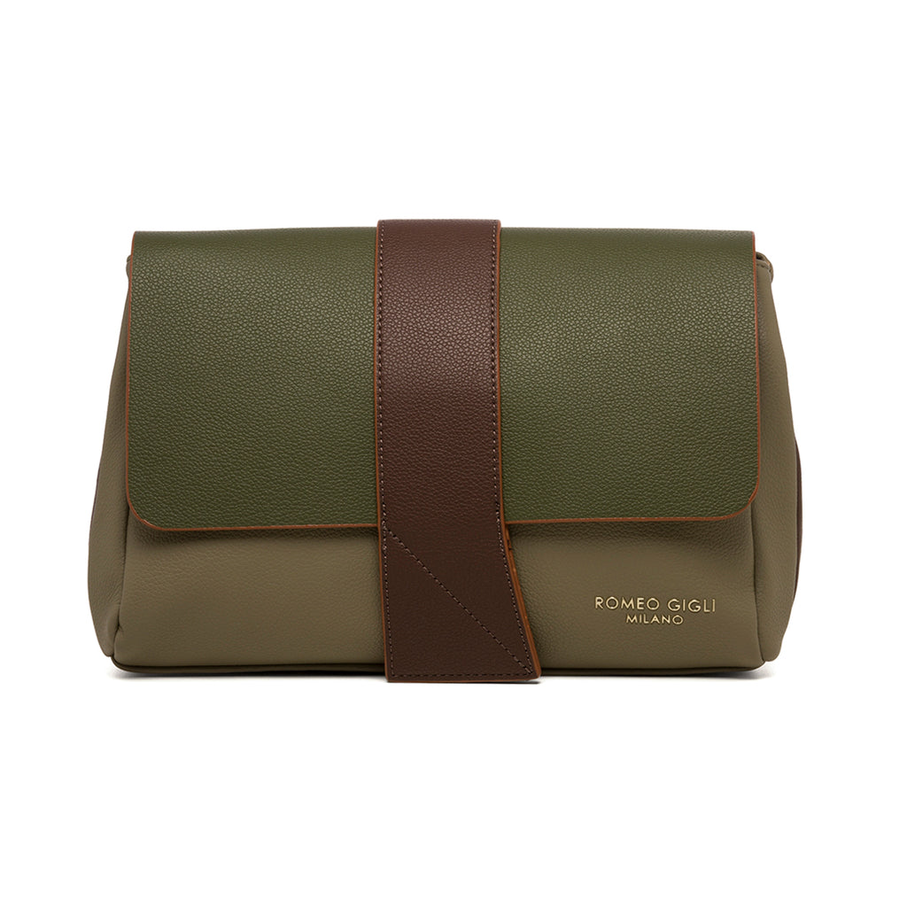 Borsa a tracolla verde da donna Romeo Gigli Milano Lucy