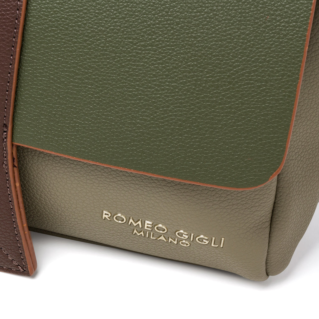 Borsa a tracolla verde da donna Romeo Gigli Milano Lucy