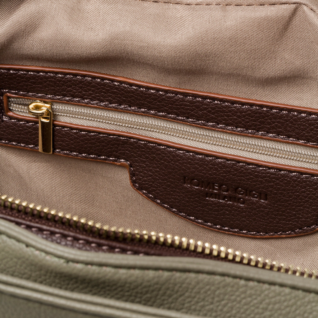 Borsa a tracolla verde da donna Romeo Gigli Milano Lucy