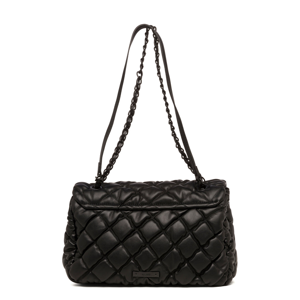 Borsa a tracolla nera trapuntata da donna ALDO Ilsa