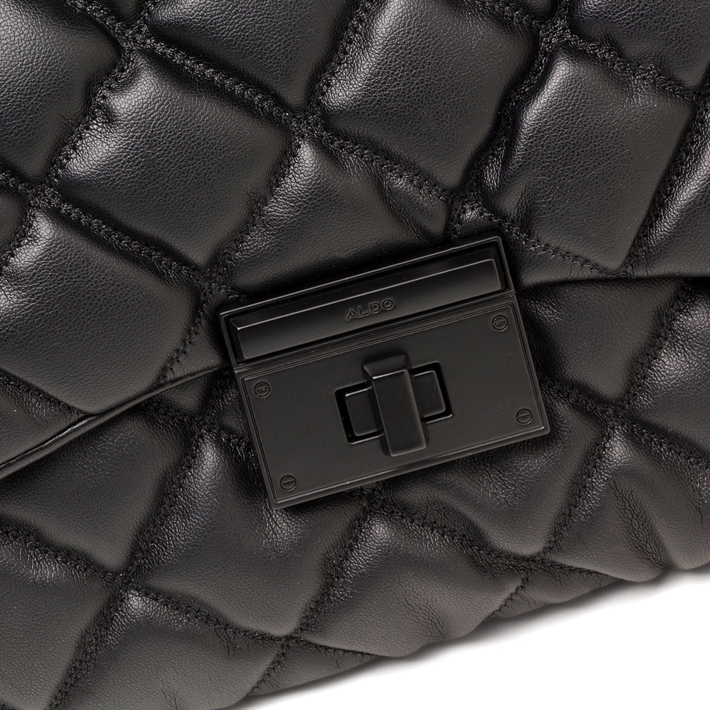 Borsa a tracolla nera trapuntata da donna ALDO Ilsa