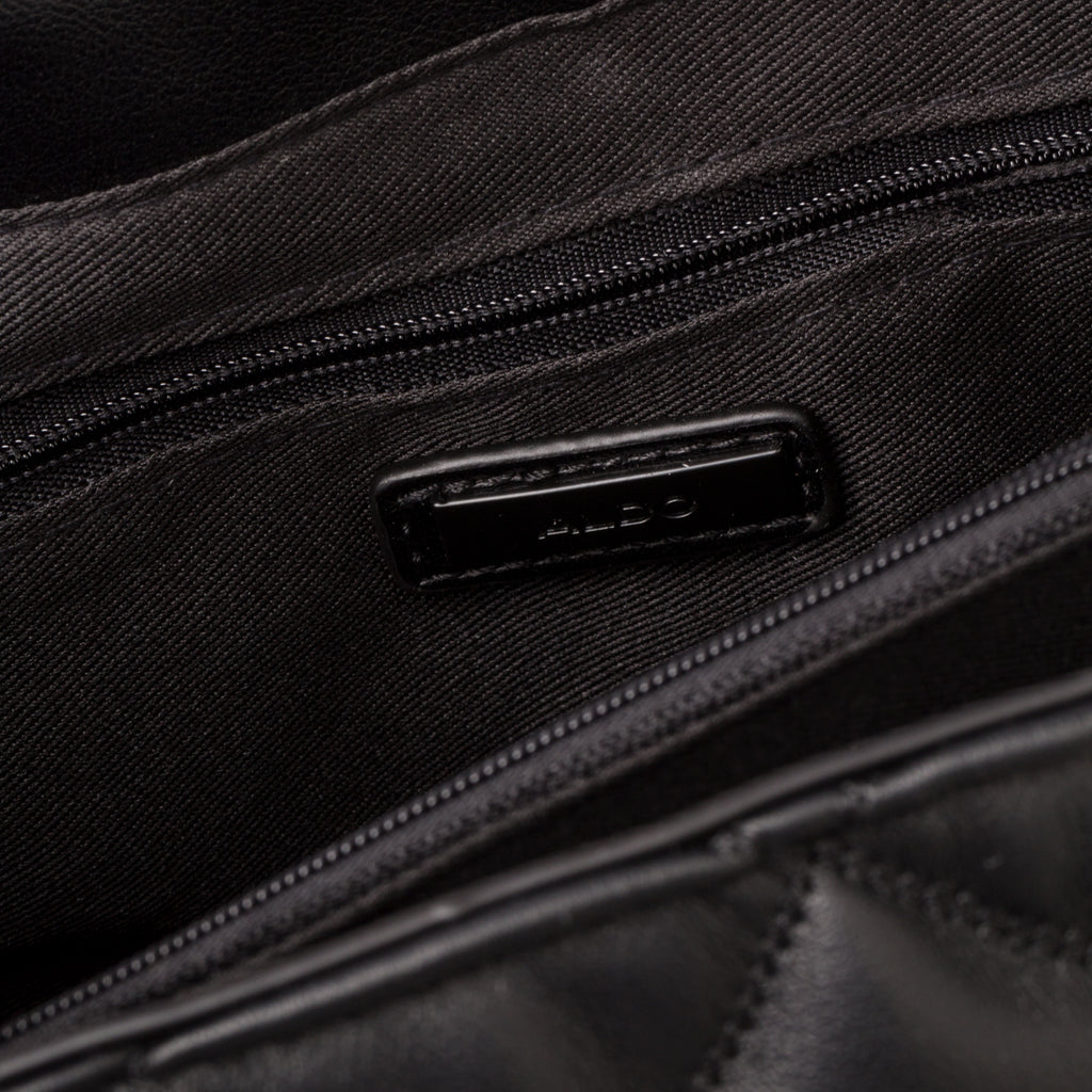 Borsa a tracolla nera trapuntata da donna ALDO Ilsa