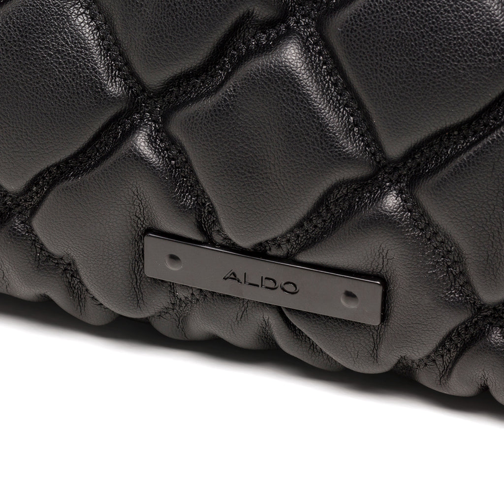 Borsa a tracolla nera trapuntata da donna ALDO Ilsa