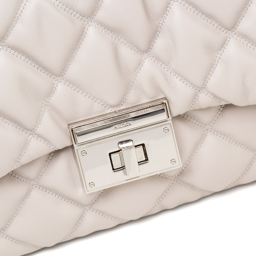 Borsa a tracolla beige trapuntata da donna ALDO Ilsa