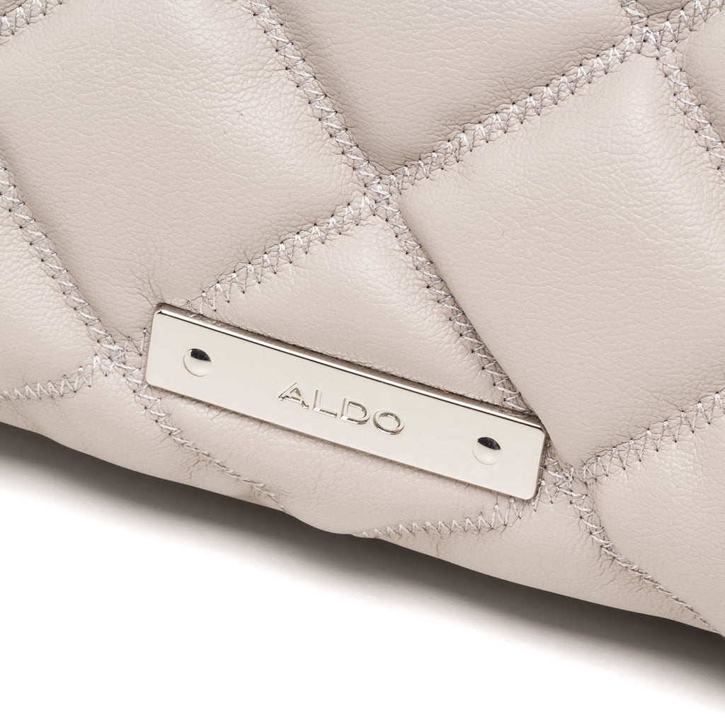 Borsa a tracolla beige trapuntata da donna ALDO Ilsa