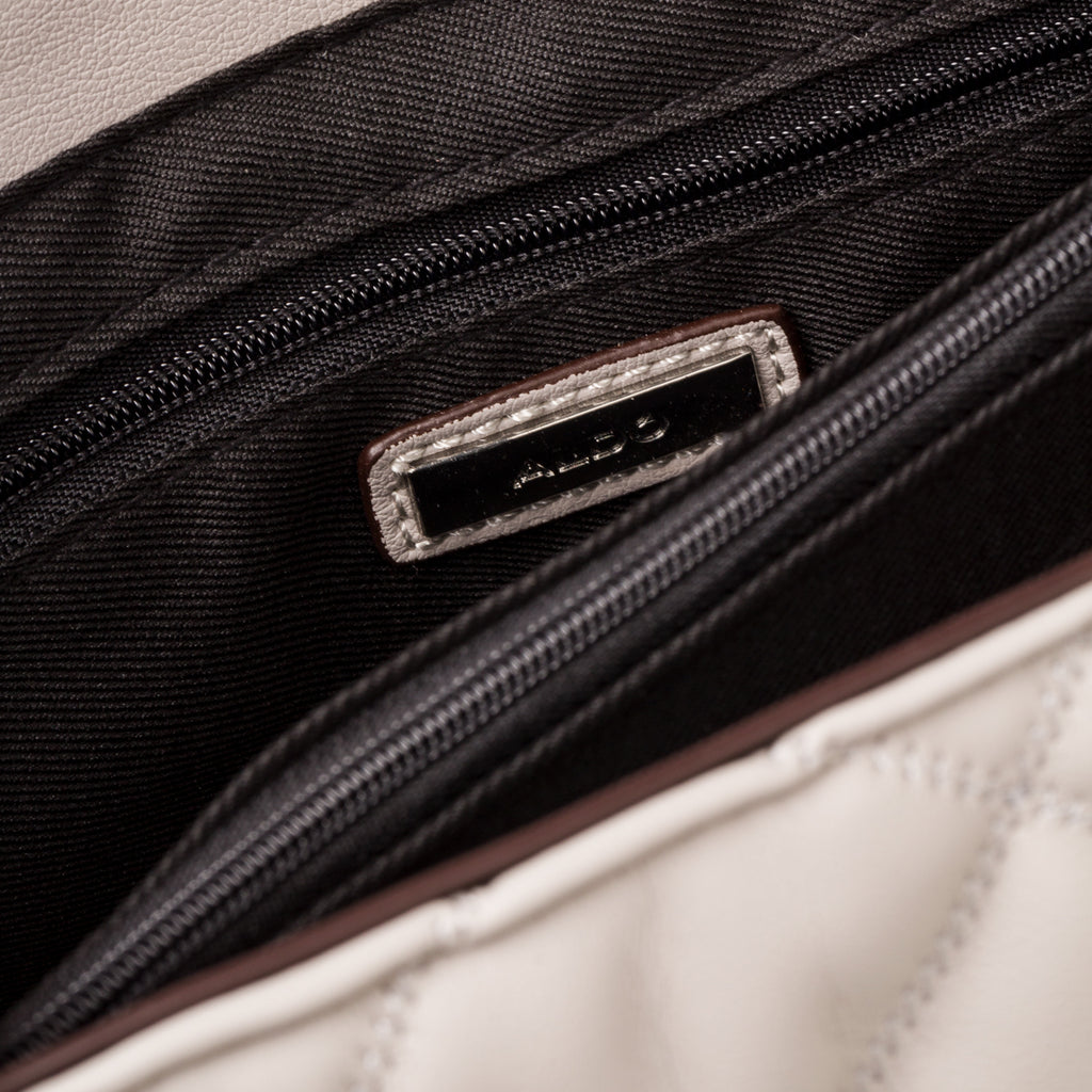 Borsa a tracolla beige trapuntata da donna ALDO Ilsa