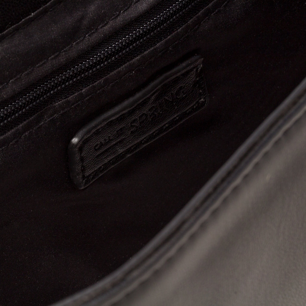 Borsa a tracolla nera da donna in pelle vegana trapuntata Call It Spring Hamptons