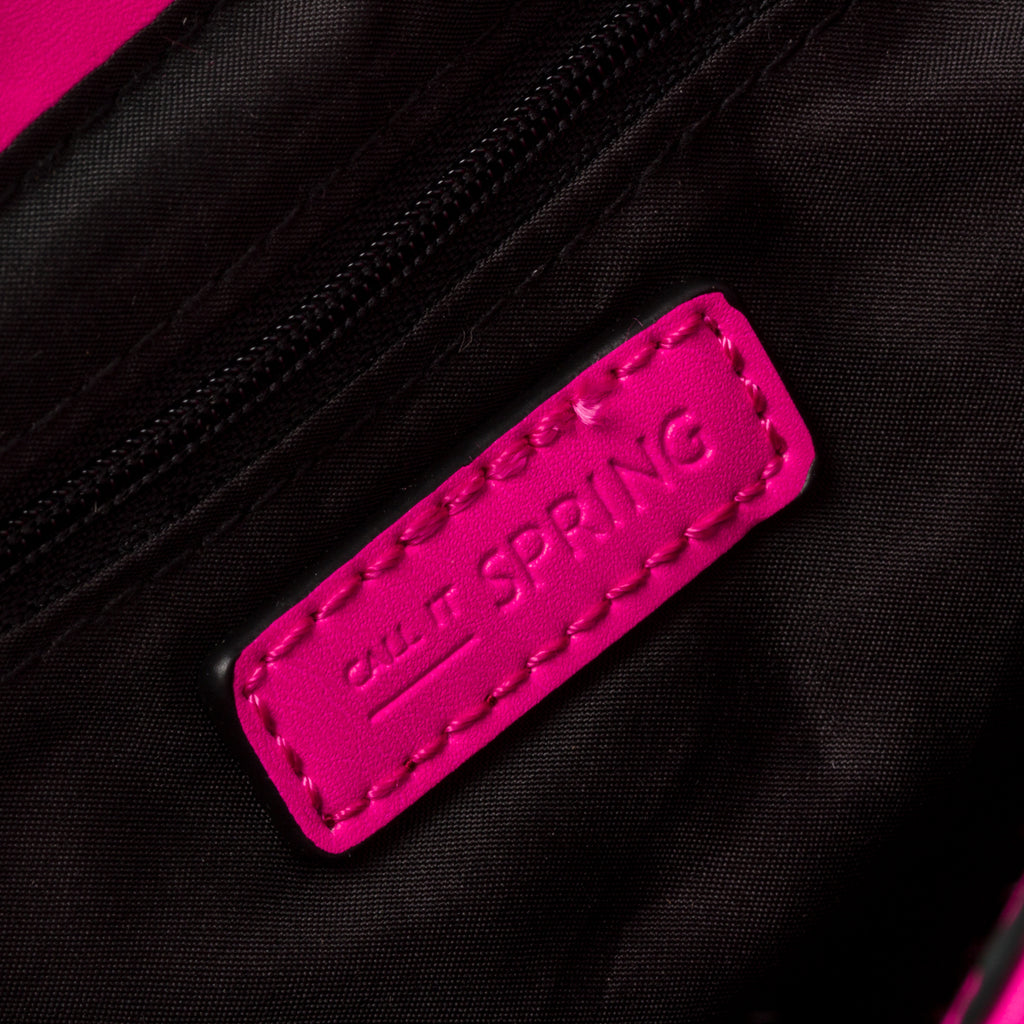 Borsa a tracolla fucsia da donna in pelle vegana trapuntata Call It Spring Hamptons