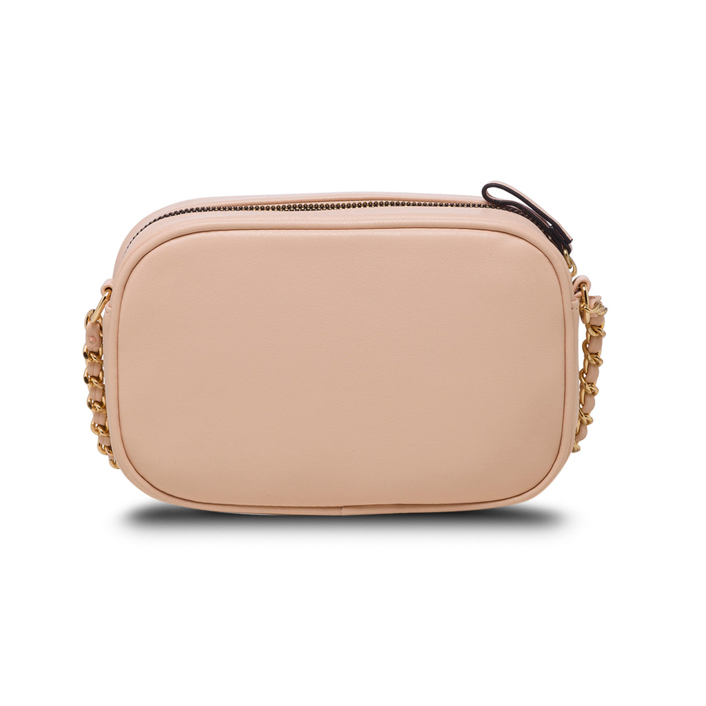 Borsa a tracolla rosa da donna in pelle vegana trapuntata Call It Spring Opall