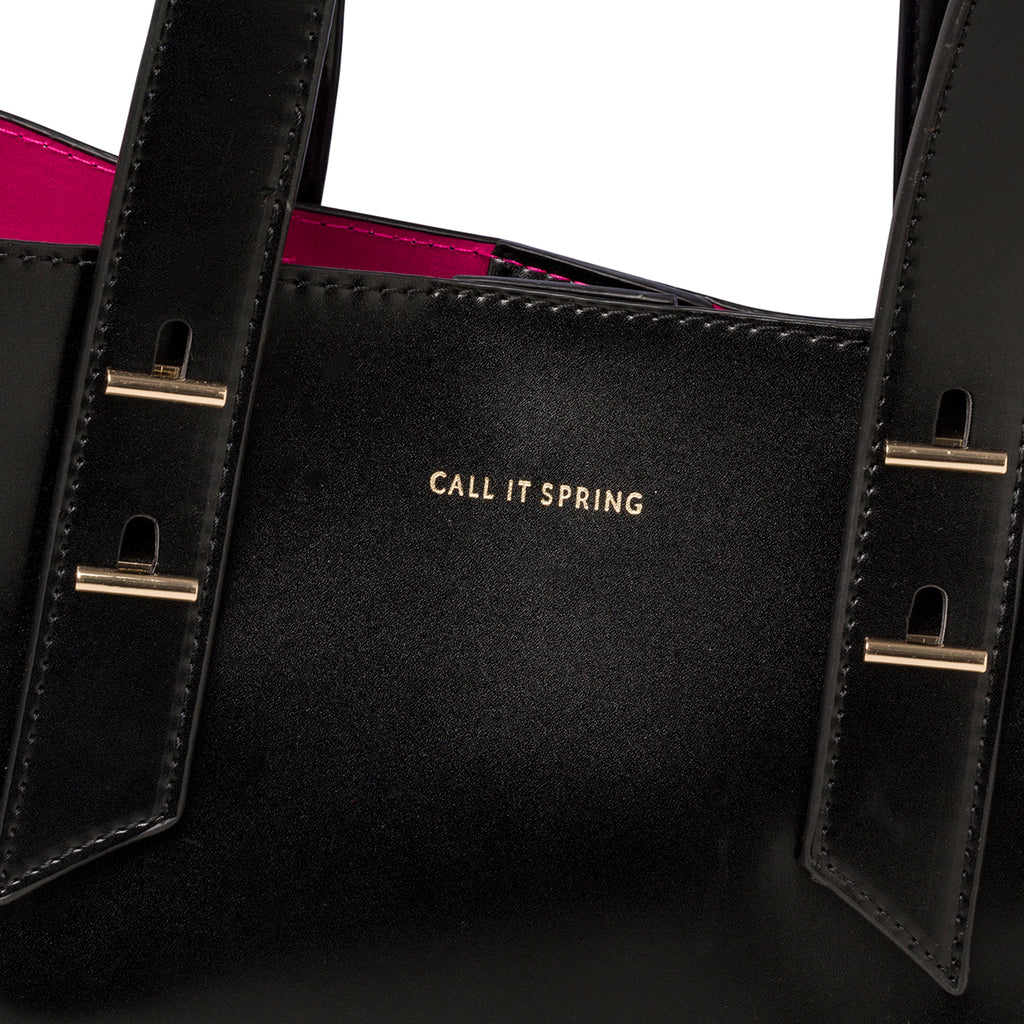 Borsa a tracolla nera da donna in pelle vegana Call It Spring Rubi