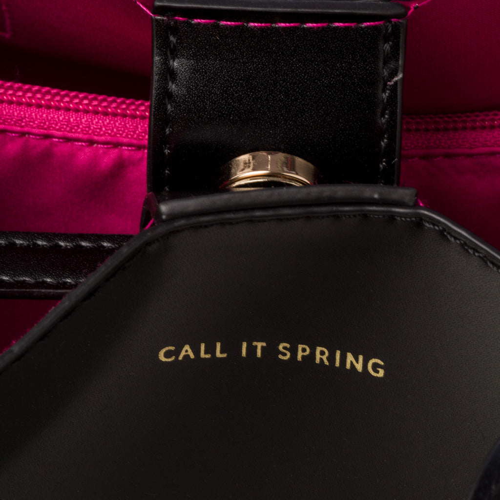 Borsa a tracolla nera da donna in pelle vegana Call It Spring Rubi