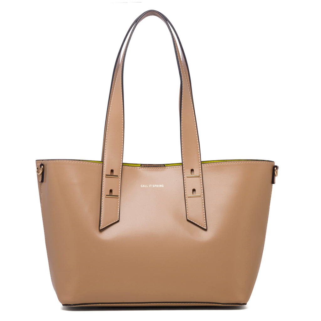 Borsa a tracolla beige da donna in pelle vegana Call It Spring Rubi
