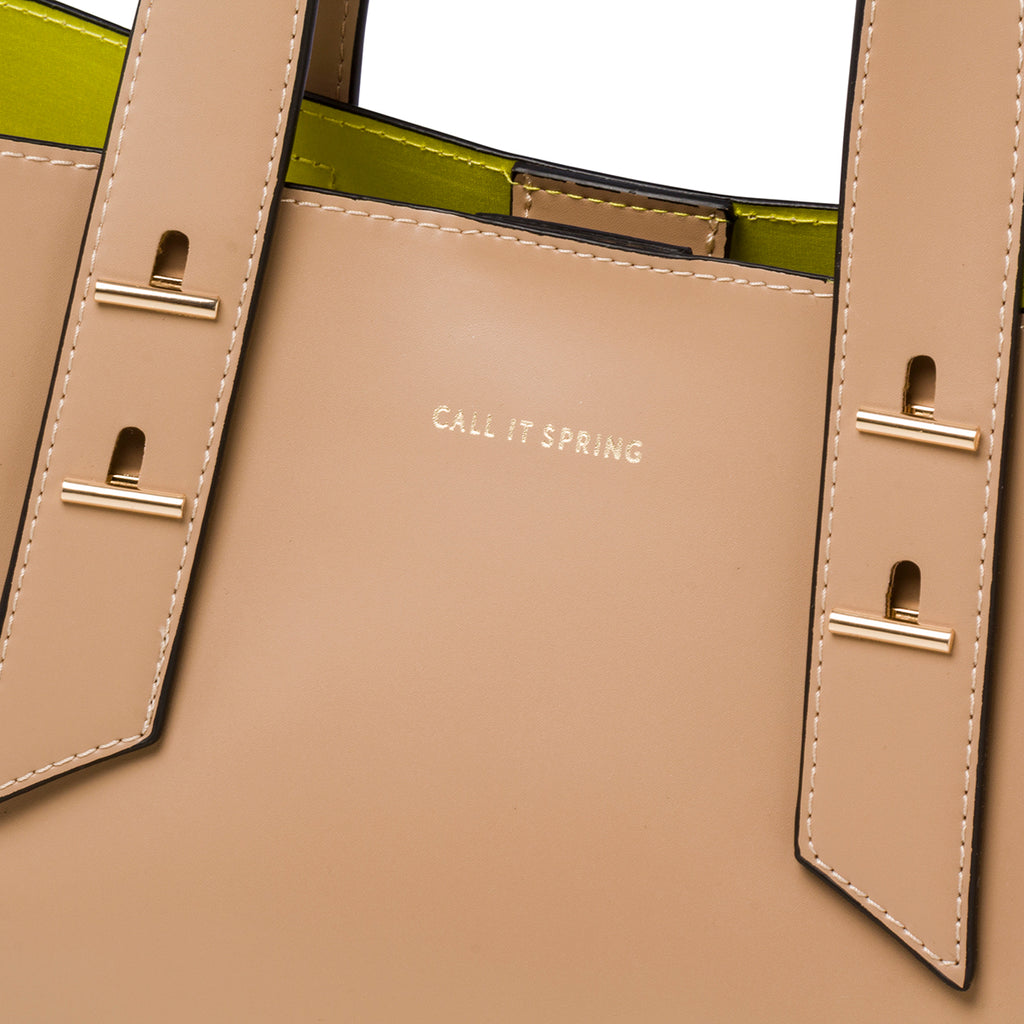 Borsa a tracolla beige da donna in pelle vegana Call It Spring Rubi