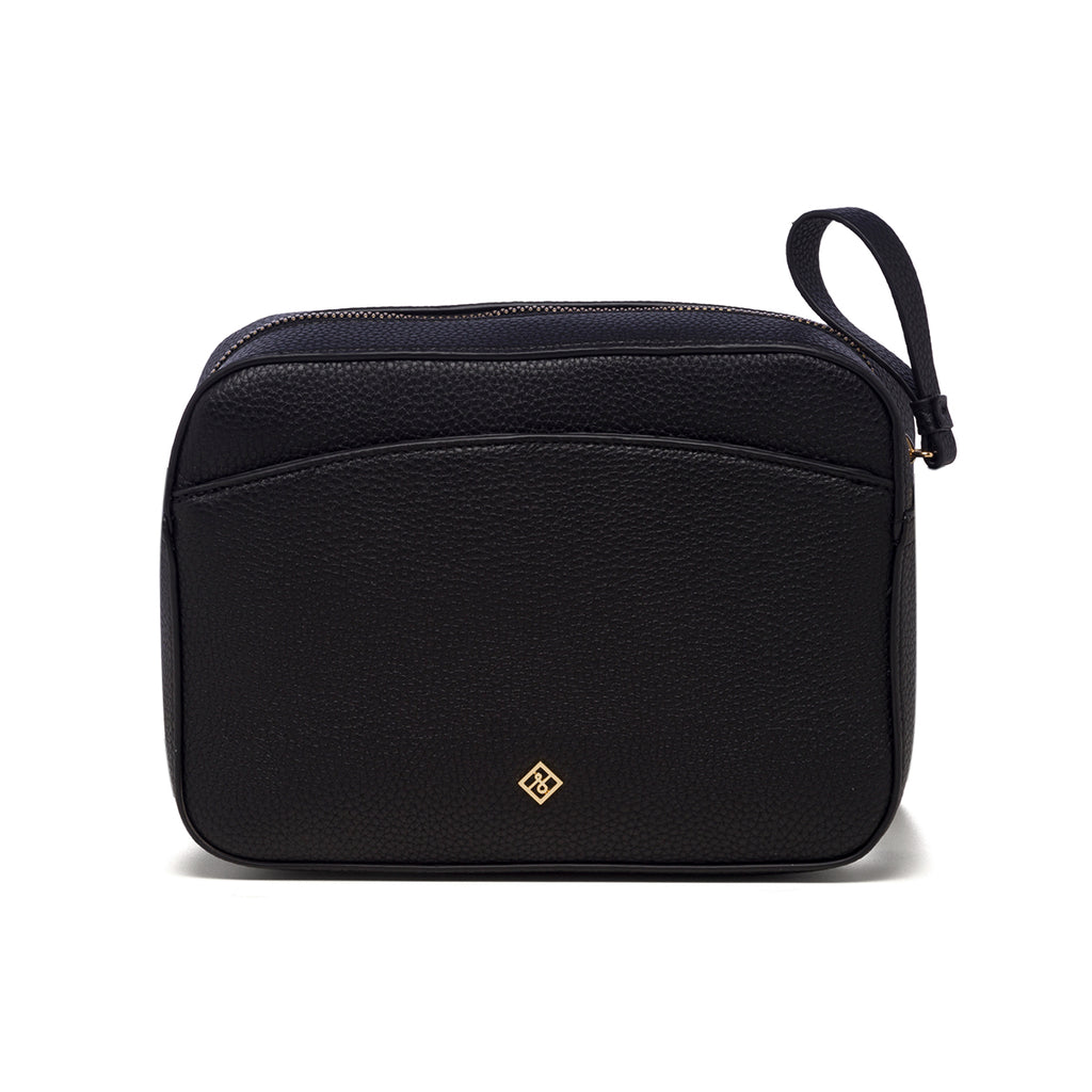 Borsa a tracolla nera da donna in pelle vegana martellata Call It Spring Trinket