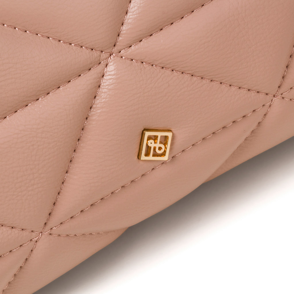 Borsa a tracolla rosa da donna in pelle vegana trapuntata Call It Spring Trista