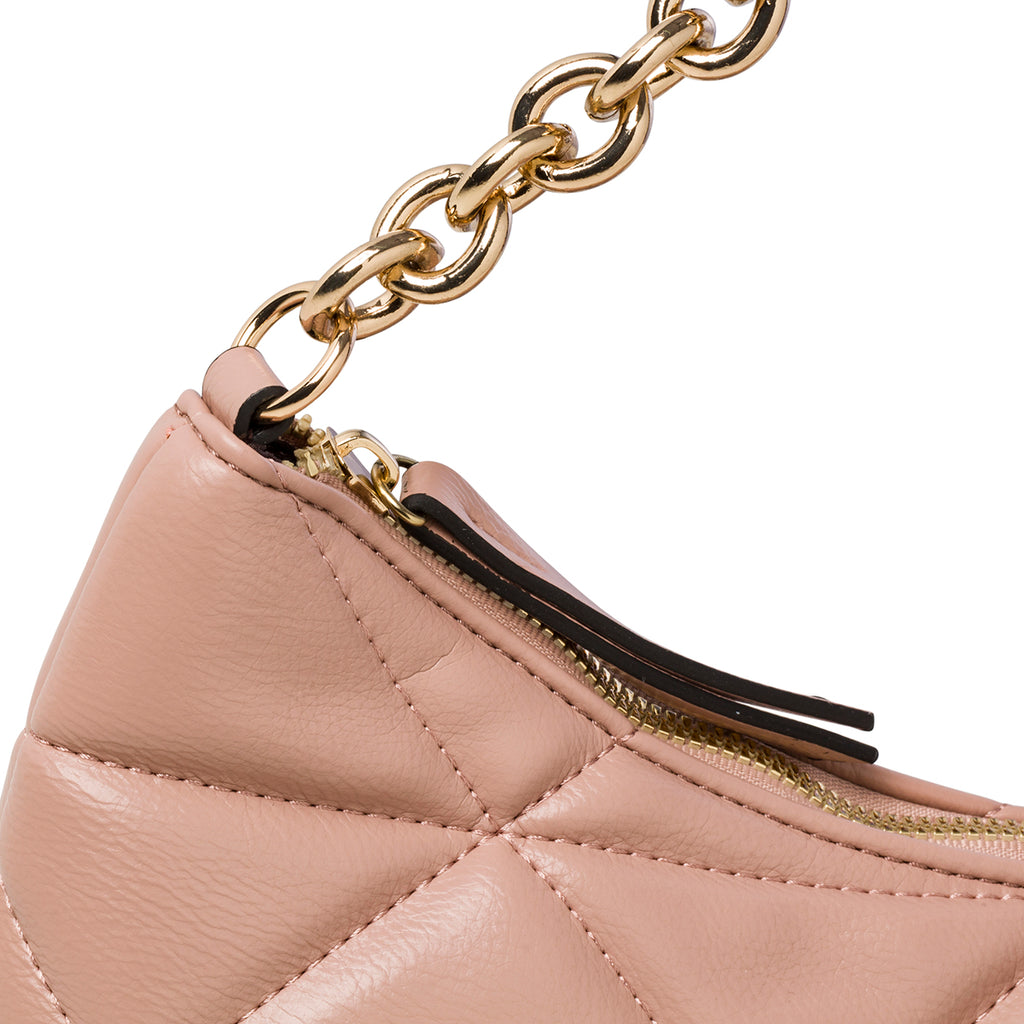 Borsa a tracolla rosa da donna in pelle vegana trapuntata Call It Spring Trista