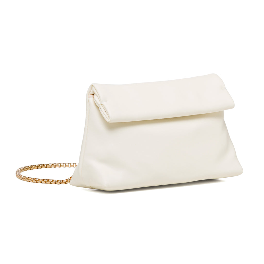 Borsa a tracolla bianca da donna Lora Ferres