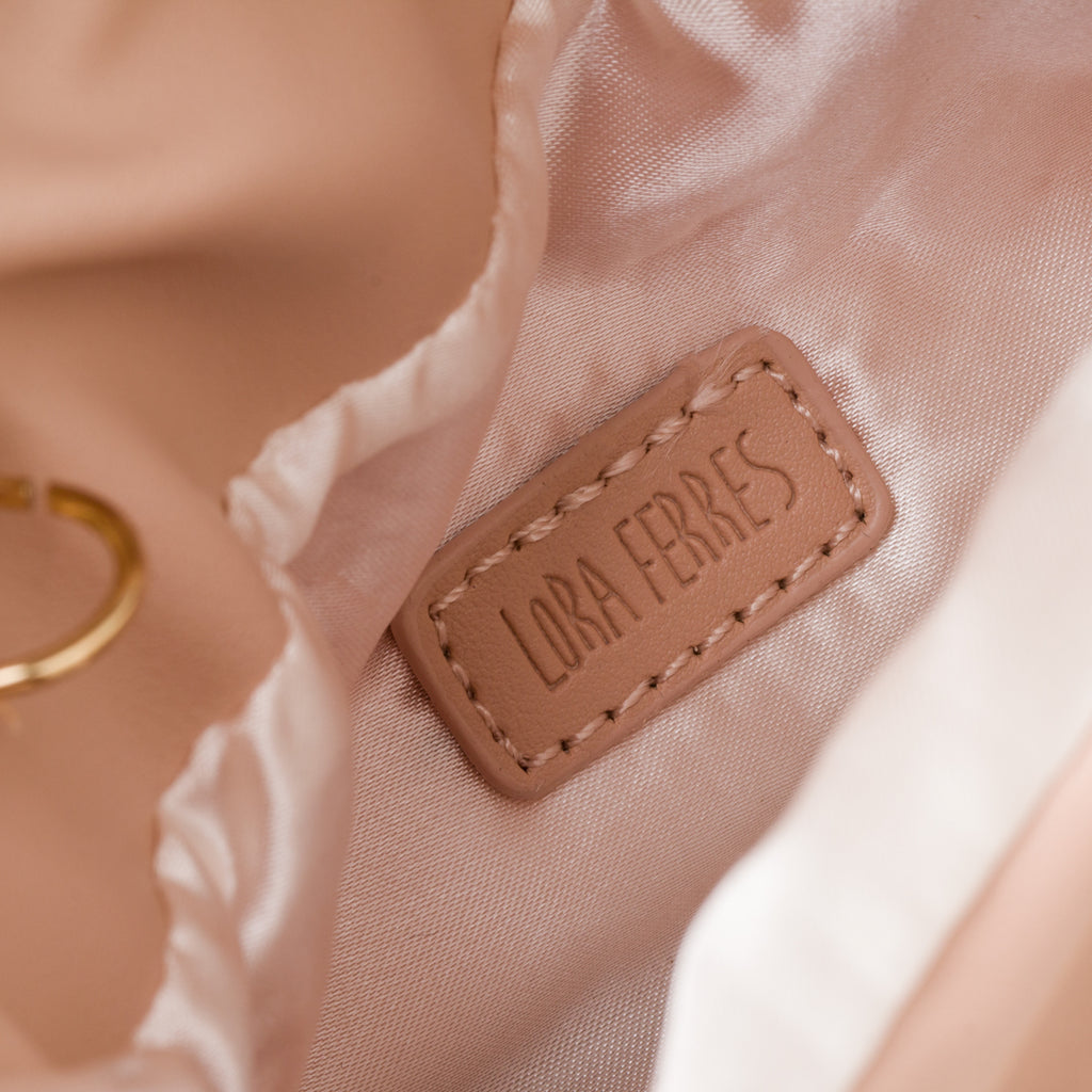 Borsa a tracolla nude da donna Lora Ferres