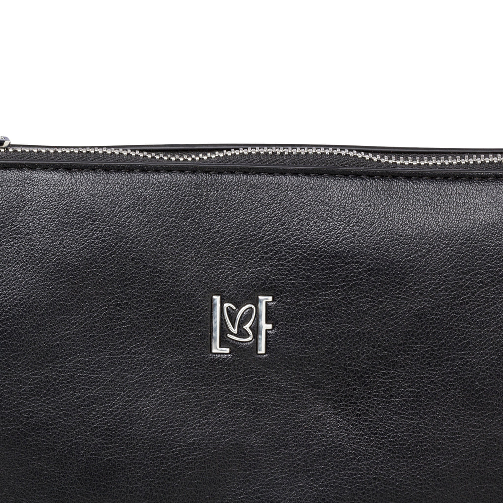 Borsa a tracolla nera da donna con manico a catena Lora Ferres