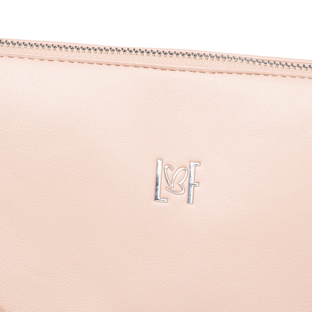 Borsa a tracolla nude da donna con manico a catena Lora Ferres