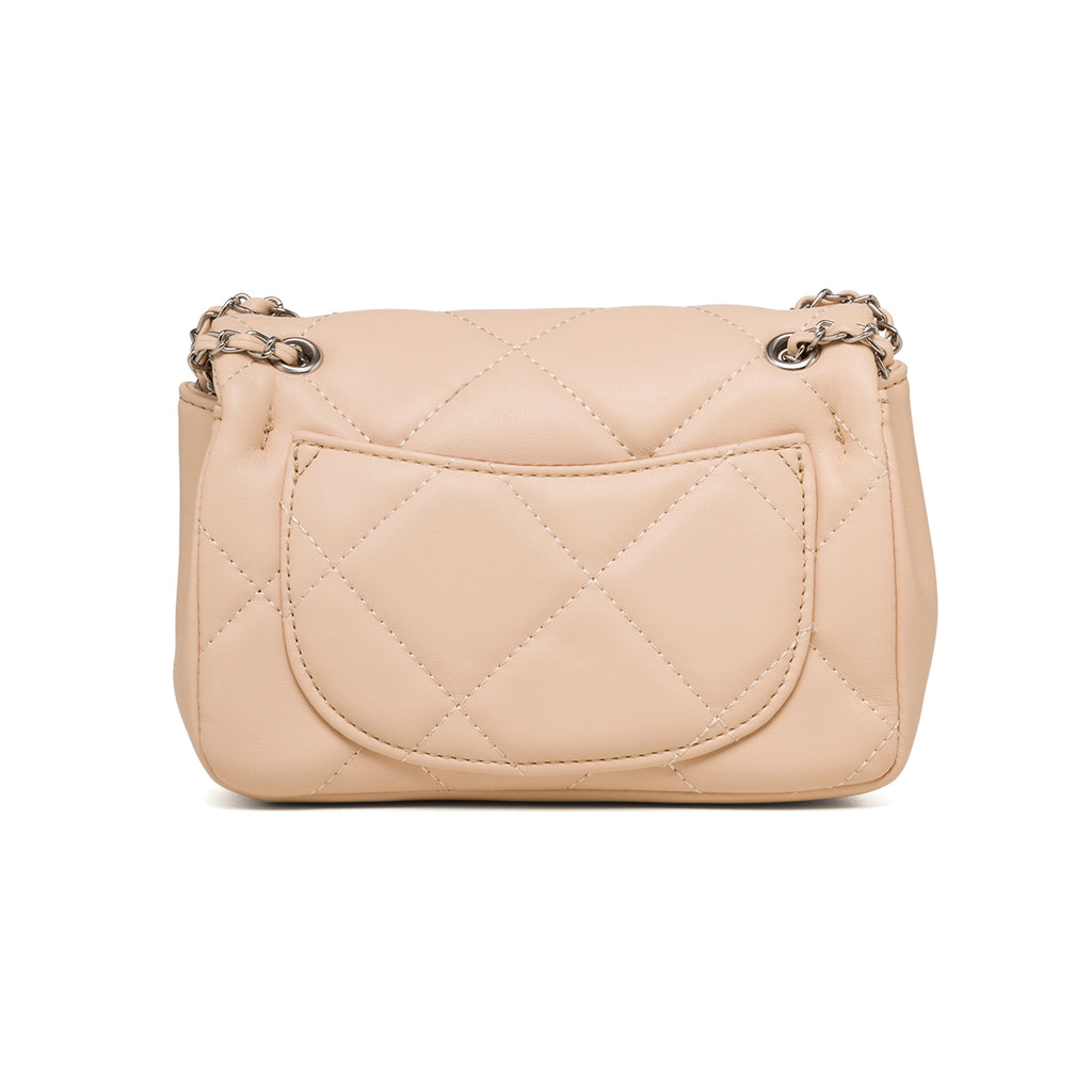 Borsa a tracolla trapuntata nude da donna Lora Ferres