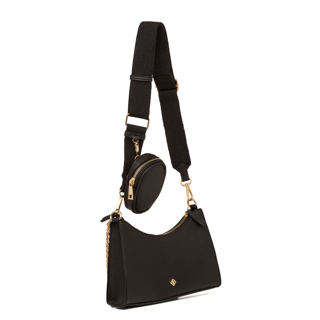 Borsa nera da donna con portamonete Call It Spring Adreddia