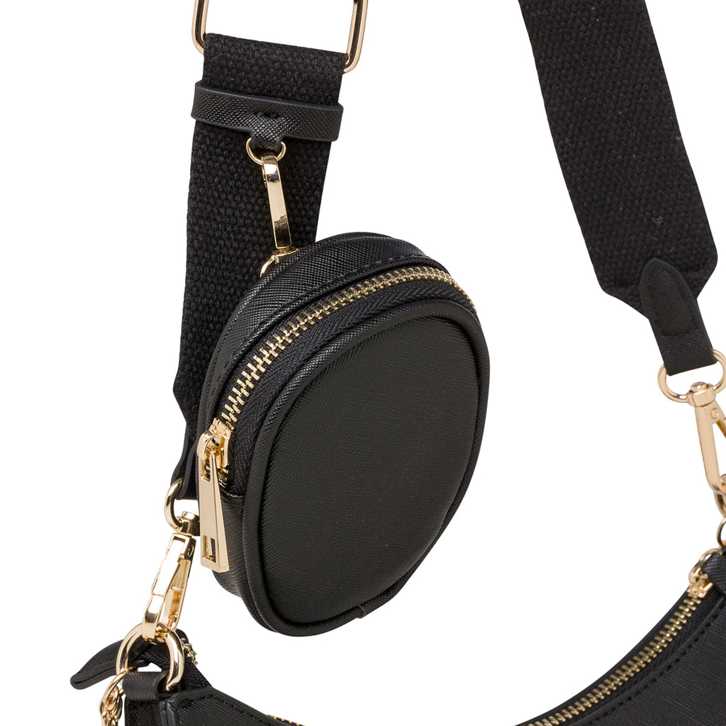 Borsa nera da donna con portamonete Call It Spring Adreddia