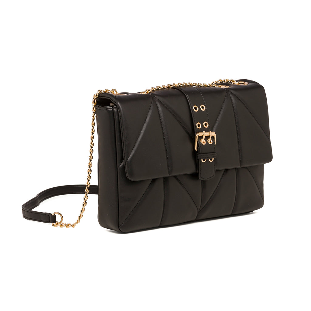 Borsa trapuntata nera da donna con tracolla a catena Call It Spring Crush On You