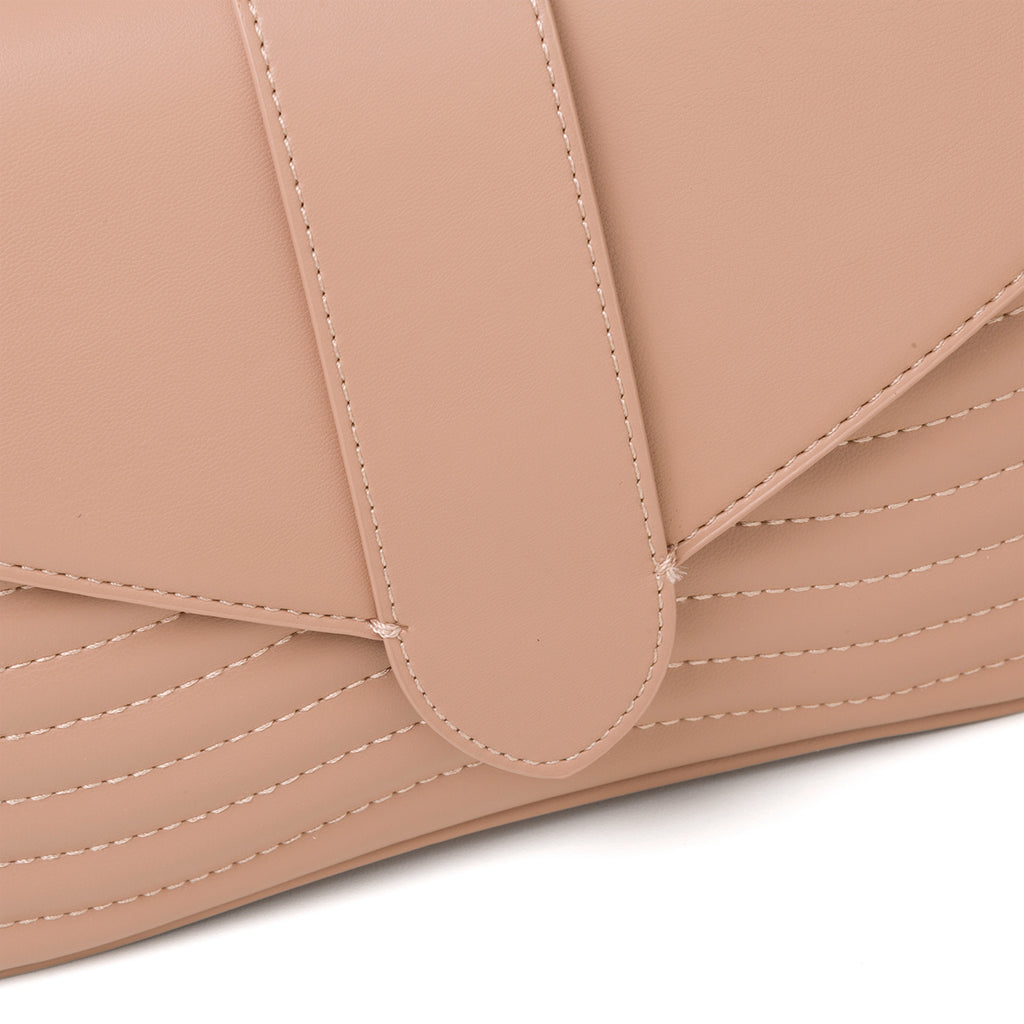 Borsa trapuntata beige da donna con tracolla a catena Call It Spring Luldan