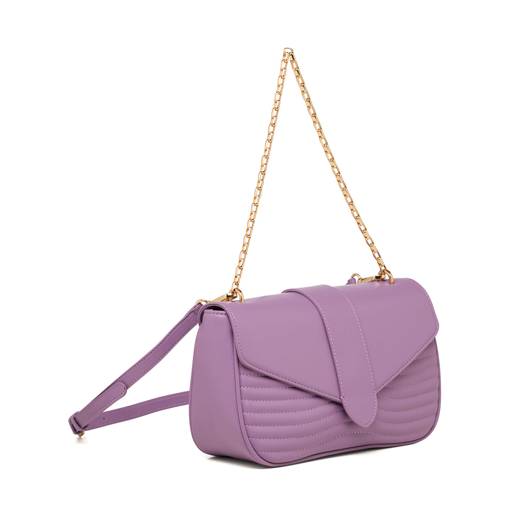 Borsa trapuntata lilla da donna con tracolla a catena Call It Spring Luldan