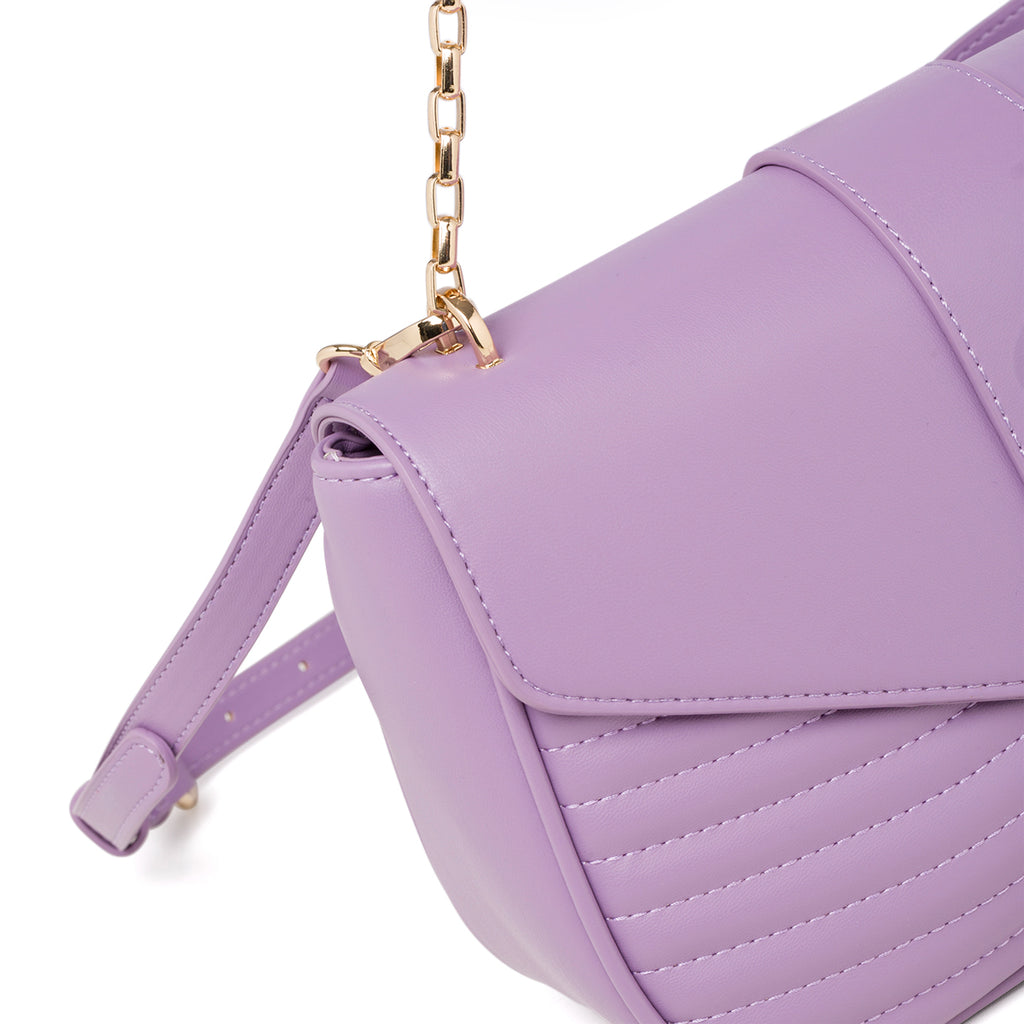 Borsa trapuntata lilla da donna con tracolla a catena Call It Spring Luldan