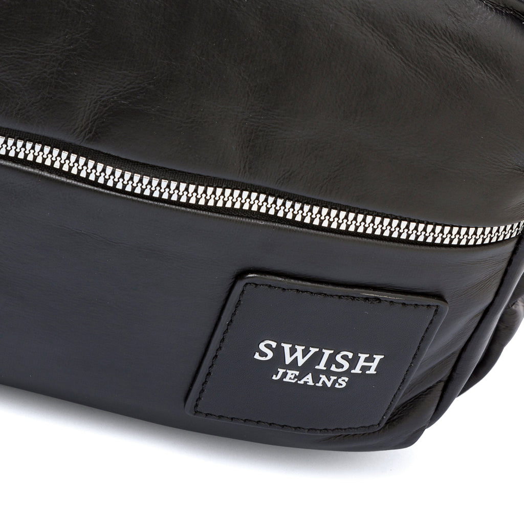 Borsa a tracolla nera da donna con pochette rimovibile Swish Jeans