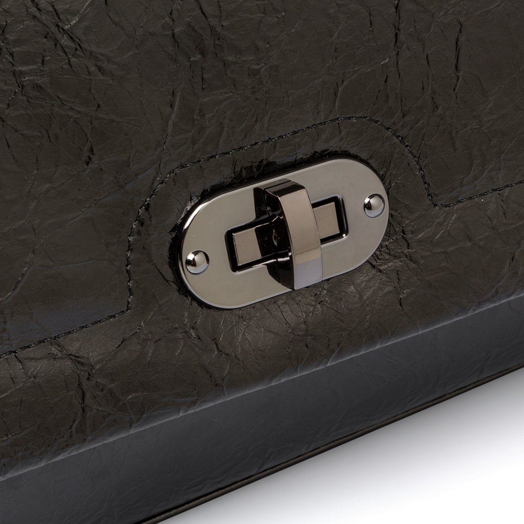 Borsa a tracolla nera da donna con chiusura a incastro Swish Jeans