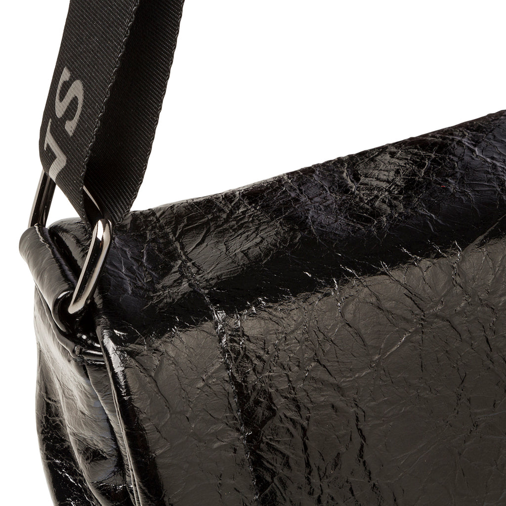 Borsa a tracolla nera da donna con chiusura a incastro Swish Jeans